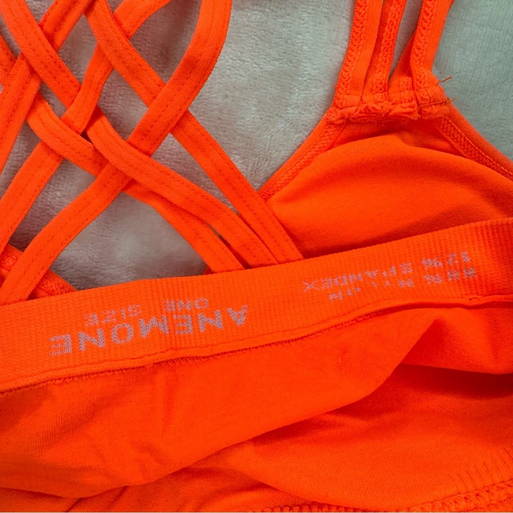 NEW Anemone Bright Orange Strappy Bralette